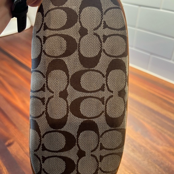 Coach signature canvas and leather city tote shoulder bucket bag - Picture 10 of 12